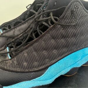 Jordan Black and Blue Sneakers